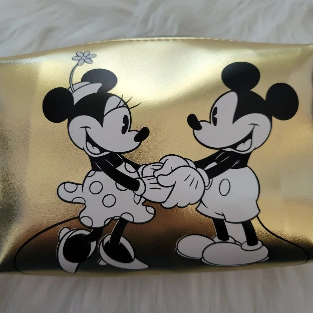 Disney Mickey & Minnie Mouse Metallic Cosmetic Bag